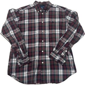 Ralph Lauren 16-18 Boys Button Up Plaid Button Up Long Sleeve